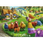 WEBHIDDENBRAND RAVENSBURGER Wool Shop Puzzle Srečna ovca 1000 kosov