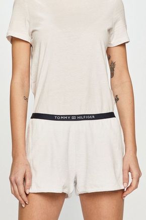 Tommy Hilfiger kratke hlače - bela. Kratke hlače iz kolekcije Tommy Hilfiger. Model izdelan iz enobarvnega materiala.