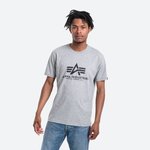 Alpha Industries Majica Basic 100501 Siva Regular Fit