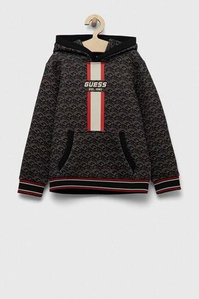 Otroški pulover Guess rjava barva