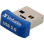 USB ključ, 32GB, USB 3.0, 80/25MB/sec, VERBATIM "NANO STORE ´N´ STAY"