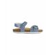 Otroški sandali Geox ADRIEL - modra. Otroški sandali iz kolekcije Geox. Model je izdelan iz sintetičnega materiala. Model z mehkim, oblikovanim vložkom zagotavlja udobje.
