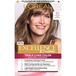 Loreal Paris barva za lase Excellence, 7.1 Ash Blonde