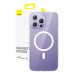 BASEUS magnetni ovitek za telefon ip14 pro max os-lucent series (prozoren)