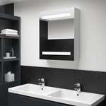 vidaXL LED kopalniška omarica z ogledalom 50x14x60 cm
