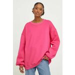 Bombažen pulover Answear Lab ženska, roza barva - roza. Pulover iz kolekcije Answear Lab, izdelan iz elastične pletenine. Model z mehko oblazinjeno notranjostjo zagotavlja mehkobo in povečuje udobje.