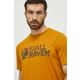 Kratka majica Fjallraven Lush Logo T-shirt moška, rumena barva, F12600219 - rumena. Kratka majica iz kolekcije Fjallraven, izdelana iz tanke, elastične pletenine. Model iz izjemno udobne, zračne tkanine z visoko vsebnostjo bombaža.