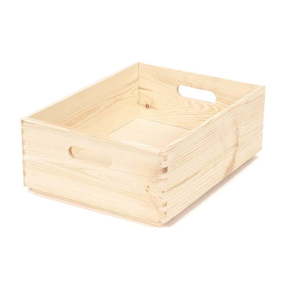 Škatla za shranjevanje iz borovega lesa Compactor Custom