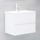 Omarica za umivalnik visok sijaj bela 60x38,5x45 cm iverna pl.
