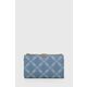 Denarnica MICHAEL Michael Kors ženski - modra. Velika denarnica iz kolekcije MICHAEL Michael Kors. Model izdelan iz kombinacije tekstilnega materiala in ekološkega usnja.