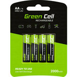 Green Cell Zelena celica - 4x AA HR6 2000mAh akumulatorske baterije
