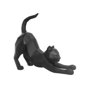 Mat črn kipec PT LIVING Origami Stretching Cat