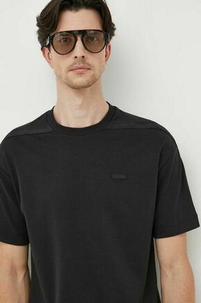 Bombažna kratka majica Calvin Klein črna barva - črna. Kratka majica iz kolekcije Calvin Klein