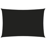 Senčno jadro oksford blago pravokotno 2x4 m črno