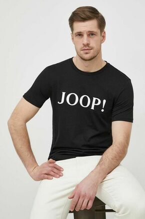 Bombažna kratka majica Joop! črna barva - črna. Lahkotna kratka majica iz kolekcije Joop!. Model izdelan iz tanke