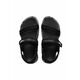 Sandali Havaianas STREET SHANGHAI ženski, črna barva, 4148458.0090 - črna. Sandali iz kolekcije Havaianas. Model izdelan iz kombinacije ekološkega usnja in tekstilnega materiala.