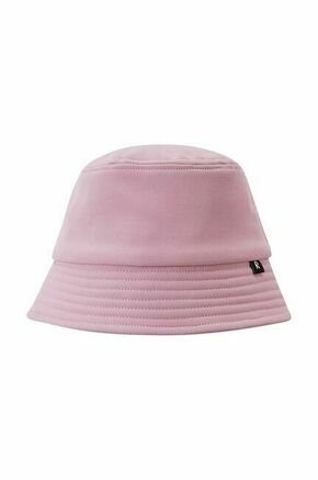 Otroški klobuk Reima Puketti roza barva - roza. Otroški klobuk iz kolekcije Reima. Model z ozkim robom