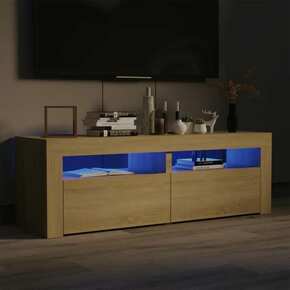 TV omarica z LED lučkami sonoma hrast 120x35x40 cm