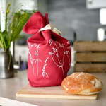 Helen Round Vrečka za kruh iz blaga - Hedgerow Design - Red