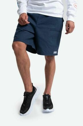 Bombažne kratke hlače HUF Abbott Easy Short mornarsko modra barva - mornarsko modra. Kratke hlače iz kolekcije HUF. Model izdelan iz bombažne tkanine.