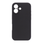 Silikonski ovitek za Apple iPhone 16, črna