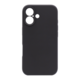 Silikonski ovitek za Apple iPhone 16, črna
