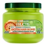 Garnier Fructis Vitamin &amp; Strength Biotin Hair Bomb maska za lase šibki in oslabljeni lasje izpadajoči lasje 320 ml za ženske