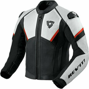 Rev'it! Jacket Matador Black/Neon Red 50 Usnjena jakna