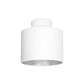 Bela stropna svetilka z detajli v srebrni barvi Sotto Luce MIKA XS