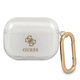 Guess GUAPUCG4GT AirPods Pro ovitek Transparent Glitter Collection