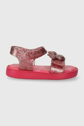 Otroški sandali Melissa JUMP DISNEY 100 BB roza barva - roza. Otroški sandali iz kolekcije Melissa. Model je izdelan iz sintetičnega materiala. Model z mehkim