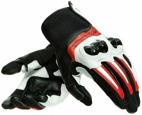 Dainese Mig 3 Black/White/Lava Red XXS Motoristične rokavice