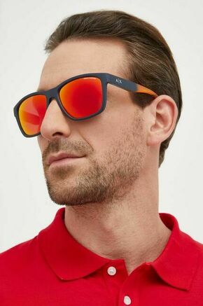 Sončna očala Armani Exchange moški - pisana. Sončna očala iz kolekcije Armani Exchange. Model z zrcalnimi stekli in okvirji iz plastike. Ima filter UV 400.