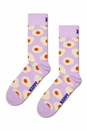 Nogavice Happy Socks Sunny Side Up Sock vijolična barva - vijolična. Nogavice iz kolekcije Happy Socks. Model izdelan iz elastičnega