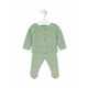 Otroški bombažni komplet Tous zelena barva - zelena. Komplet za dojenčke iz kolekcije Tous. Model izdelan iz udobne pletenine.