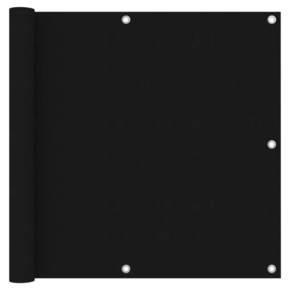 VidaXL Balkonsko platno črno 90x300 cm oksford blago