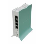 Mikrotik hAP brezžični usmerjevalnik Gigabit Ethernet Enopasovni (2,4 GHz) Zelena, Bela