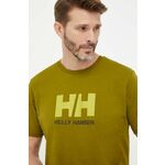 Helly Hansen Majica Logo 33979 Zelena Regular Fit