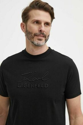 Bombažna kratka majica Karl Lagerfeld moška