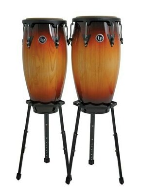 Set conga bobnov City Latin Percussion - Set conga bobnov v barvi temnega lesa (LPA647B-DW)