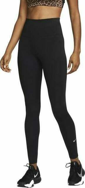 Nike Dri-Fit One Womens High-Rise Leggings Black/White S Fitnes hlače