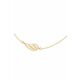 Zlata ogrlica Lilou Wing - zlata. Ogrlica iz kolekcije Lilou. Model z okrasnim elementom izdelan iz zlata 585.