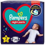 Pampers Night Pants hlačne plenice, velikost 3, 29 plenic, 6–11 kg