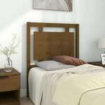 Greatstore Vzglavje postelje, medeno rjava, 80,5x4x100 cm, masivni bor