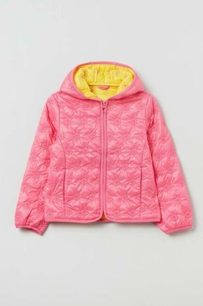 Otroška jakna OVS roza barva - roza. Otroški jakna iz kolekcije OVS. Delno podložen model