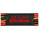 shumee Kuhinjska preproga pralna z napisom Hot &amp; Spicy 60x300 cm