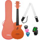 Cascha Carbon Fibre Set Koncertne ukulele Oranžna