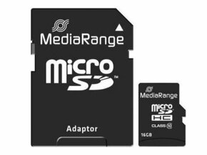MediaRange microSD 16GB spominska kartica