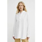 Lanena srajca Armani Exchange bela barva, 3DYC08 YN3RZ - bela. Srajca iz kolekcije Armani Exchange, izdelana iz enobarvne tkanine. Model iz zračne, zračne tkanine z visoko vsebnostjo lanu.