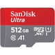 SanDisk Ultra microSDXC spominska kartica, 512 GB + SD adapter